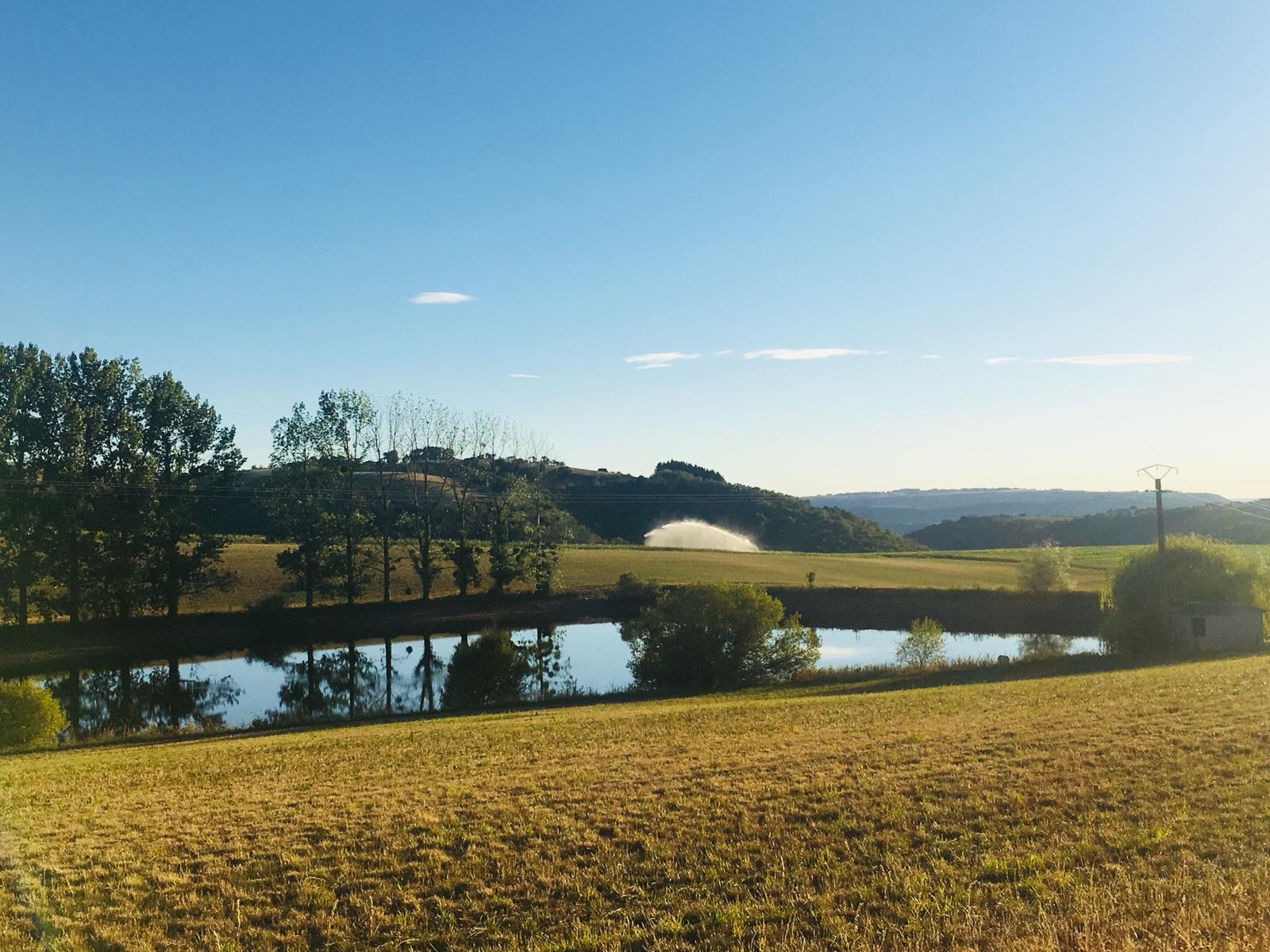 Het uitzicht vanuit de trein