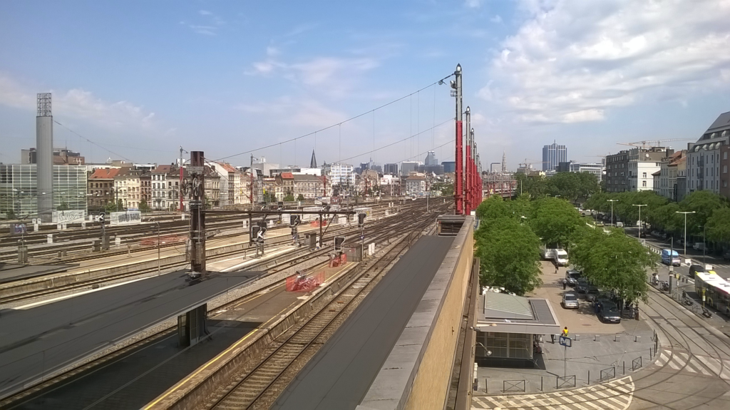 Brussel-Zuid station in België